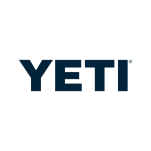 Bold navy blue all-caps text logo reading “YETI.”